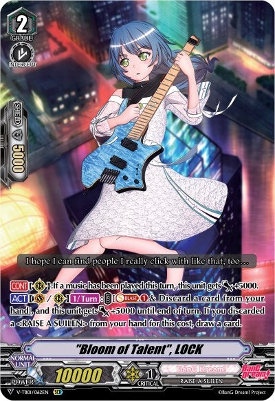 ’Bloom of Talent’ LOCK (1062) [V-TB01] - Cardfight Vanguard Single