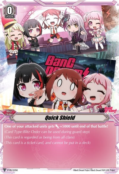 Quick Shield (BanG Dream!) (350) [VPR] - Cardfight Vanguard Single