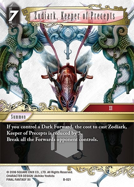 Zodiark Keeper of Precepts (21) [BDC] - Final Fantasy TCG Single