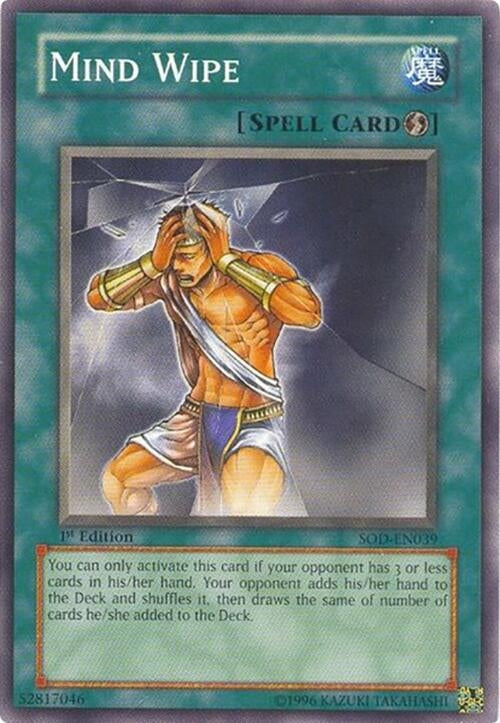 Mind Wipe (39) - YuGiOh Single