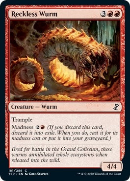 Reckless Wurm (181) [TSR] - MTG Single