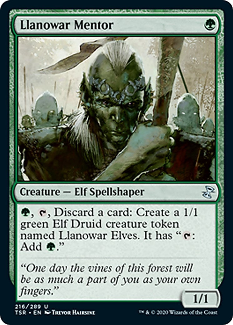 Llanowar Mentor (216) [TSR] - MTG Single