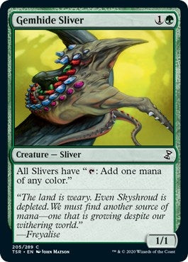 Gemhide Sliver (205) [TSR] - MTG Single