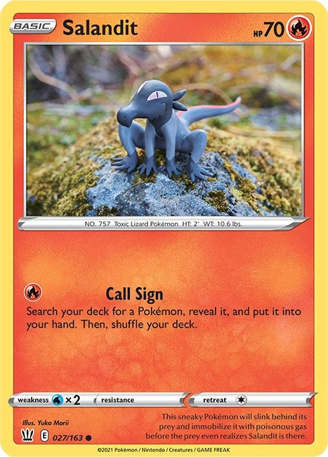 Image for Salandit (027/163) (SWSH05: Battle Styles) - Pokemon