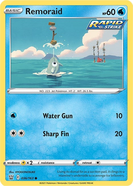 Image for Remoraid (036/163) (SWSH05: Battle Styles) - Pokemon
