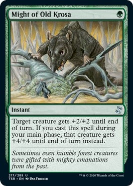 Might of Old Krosa (217) [TSR] - MTG Single