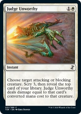 Judge Unworthy (21) [TSR] - MTG Single