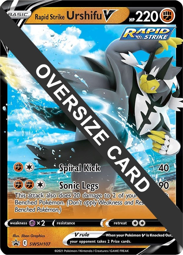 Image for Rapid Strike Urshifu V - SWSH107 (SWSH107) (Jumbo Cards) - Pokemon