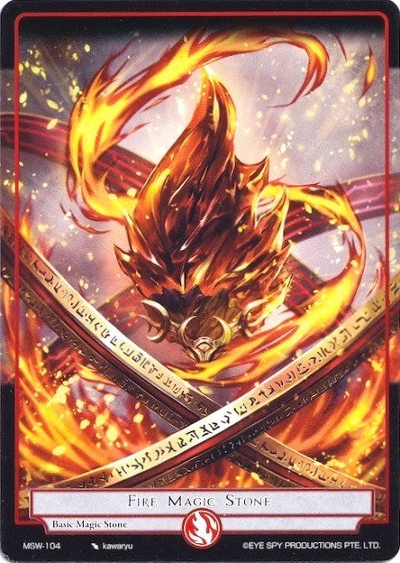 Fire Magic Stone (104) [MSW] - Force of Will Single