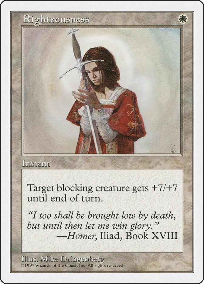 Righteousness [5ED] - MTG Single