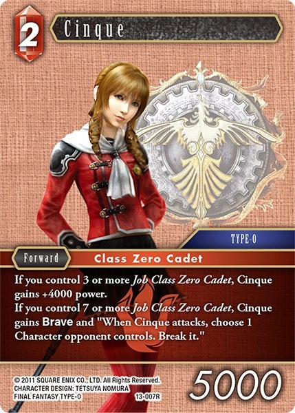 Cinque (13) [OP13] - Final Fantasy TCG Single
