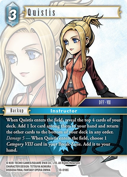 Quistis (13) [OP13] - Final Fantasy TCG Single