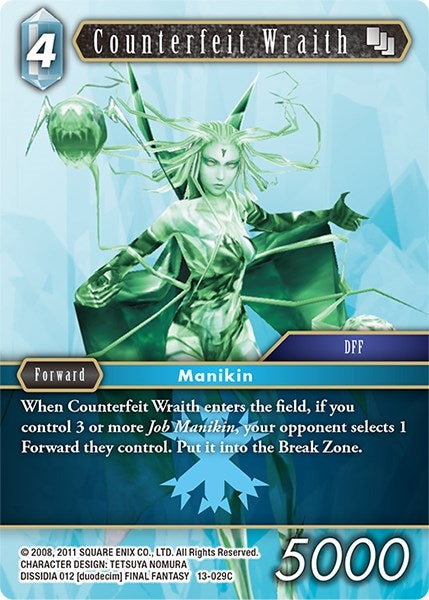 Counterfeit Wraith (13) [OP13] - Final Fantasy TCG Single