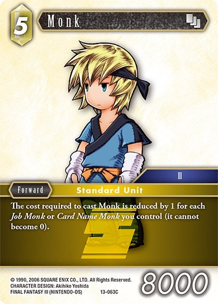 Monk (13) [OP13] - Final Fantasy TCG Single