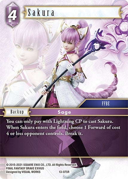 Sakura (13) [OP13] - Final Fantasy TCG Single