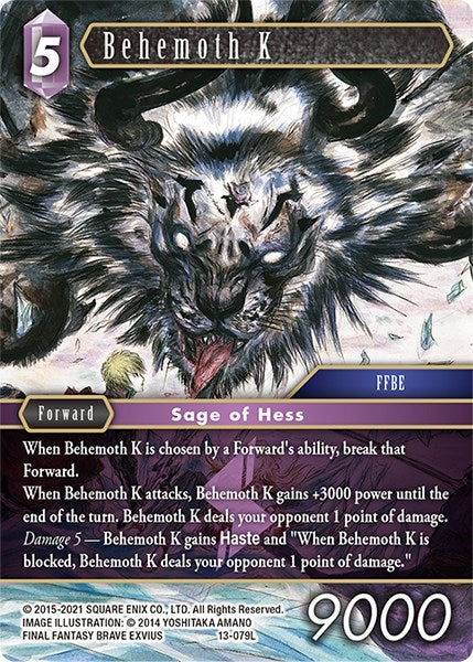 Behemoth K (13) [OP13] - Final Fantasy TCG Single
