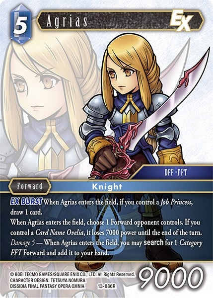 Agrias EX (13) [OP13] - Final Fantasy TCG Single