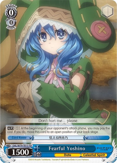 Fearful Yoshino (7913) [DAL/W79] - Weiss Schwarz Single