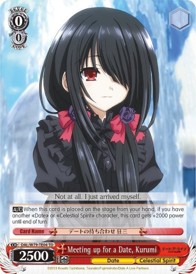 Meeting up for a Date Kurumi (7904) [DAL/W79] - Weiss Schwarz Single