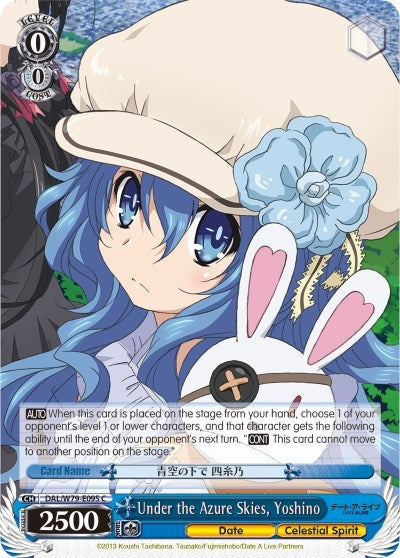 Under the Azure Skies Yoshino (79095) [DAL/W79] - Weiss Schwarz Single