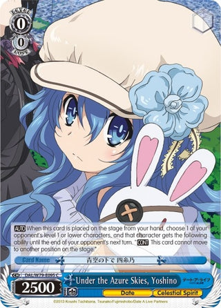 Under the Azure Skies Yoshino (79095) [DAL/W79] - Weiss Schwarz Single