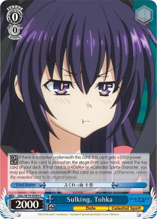 Sulking Tohka (79094) [DAL/W79] - Weiss Schwarz Single