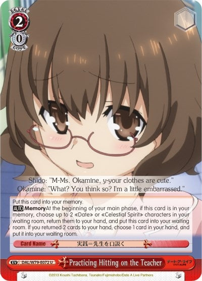 Practicing Hitting on the Teacher (79072) [DAL/W79] - Weiss Schwarz Single