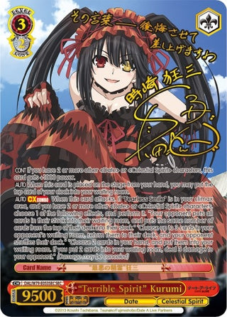 ’Terrible Spirit’ Kurumi (SEC) (79053) [DAL/W79] - Weiss Schwarz Single