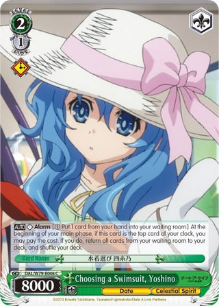 Choosing a Swimsuit Yoshino (79046) [DAL/W79] - Weiss Schwarz Single