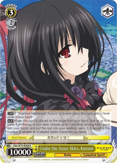Under the Azure Skies Kurumi (79008) [DAL/W79] - Weiss Schwarz Single