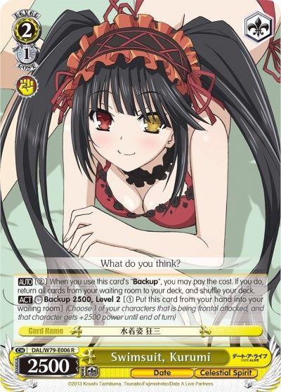 Swimsuit Kurumi (79006) [DAL/W79] - Weiss Schwarz Single