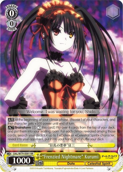 ’Frenzied Nightmare’ Kurumi (79001) [DAL/W79] - Weiss Schwarz Single