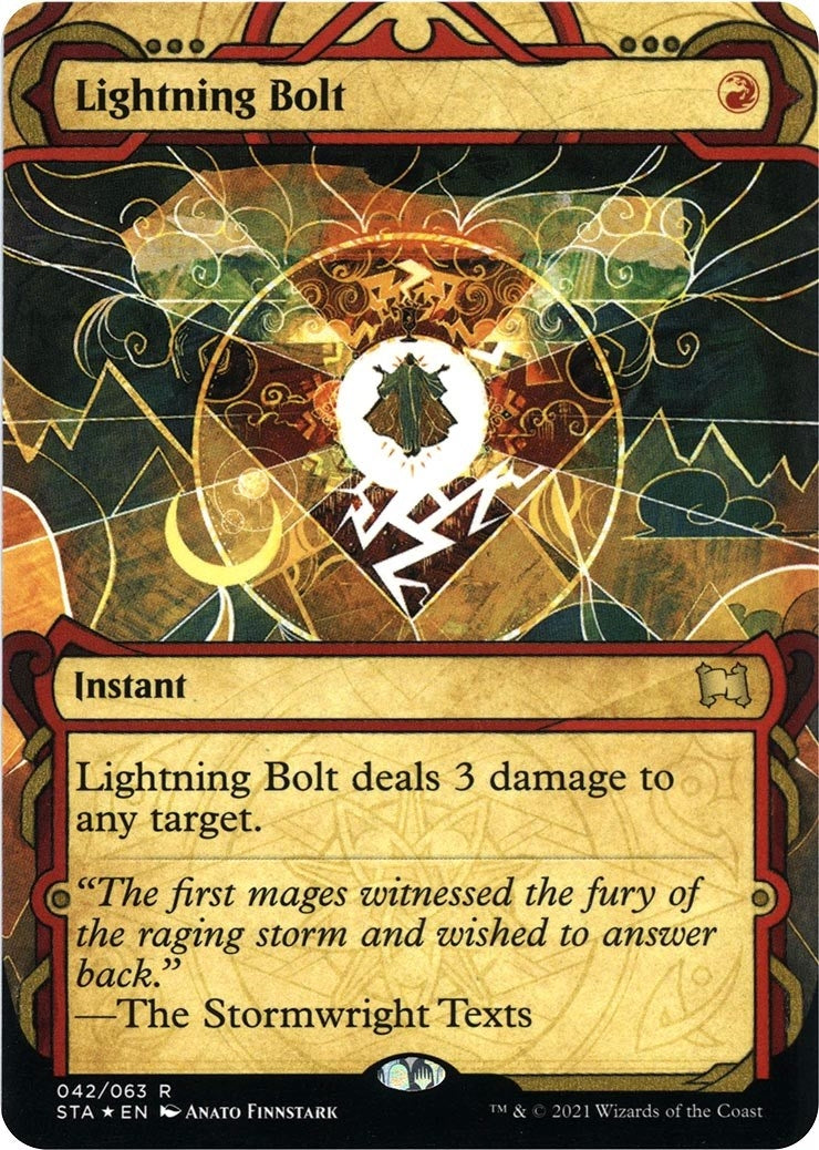 Lightning Bolt (Foil Etched) (42) [STA] - MTG Single
