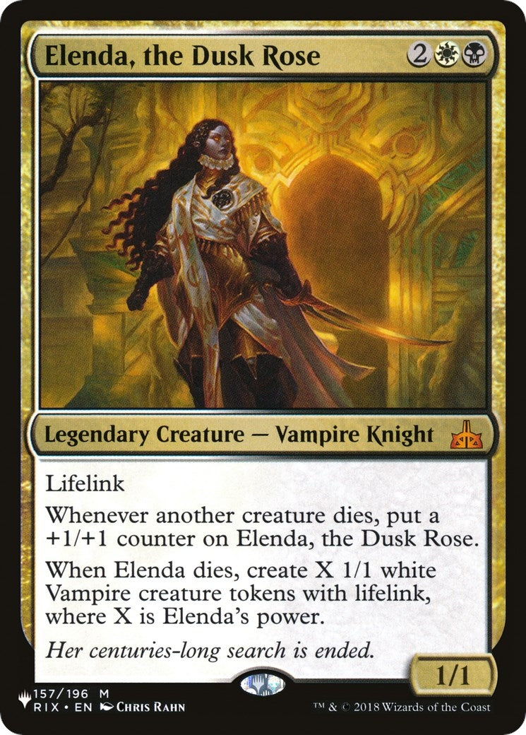 Elenda the Dusk Rose (157) [LIST] - MTG Single