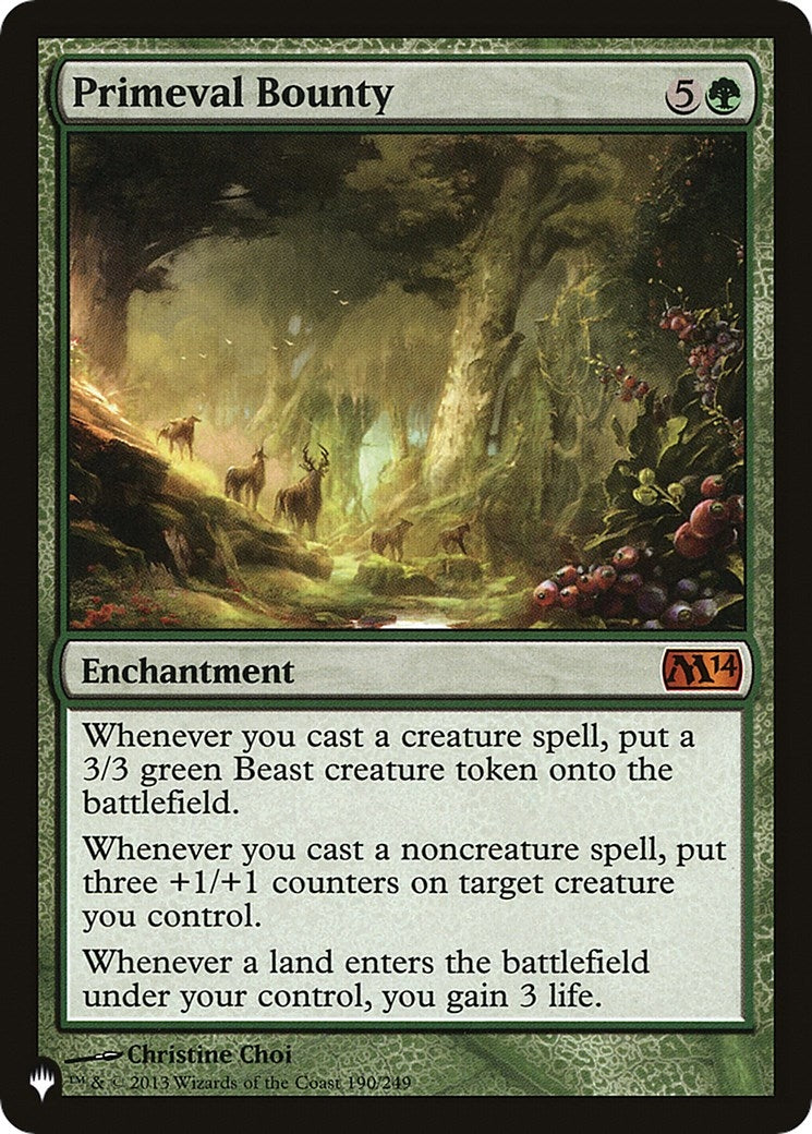 Primeval Bounty (190) [LIST] - MTG Single