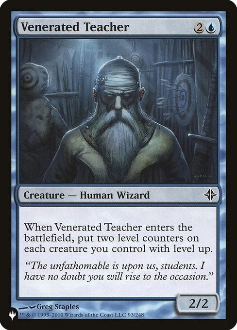 Venerated Teacher (93) [LIST] - MTG Single