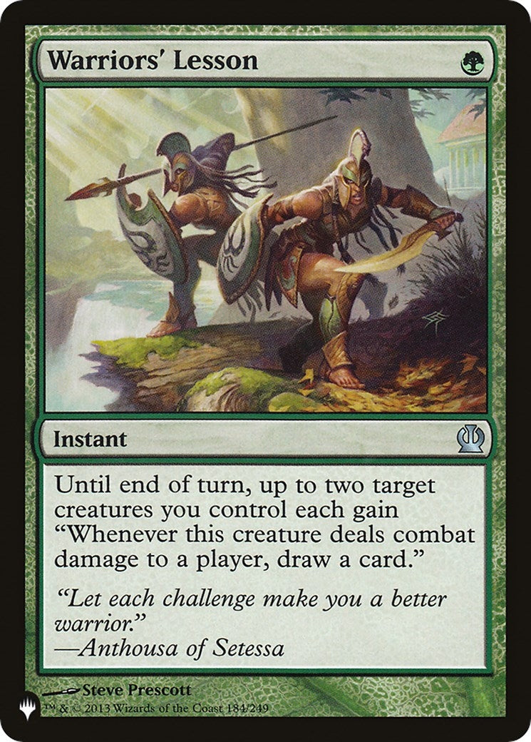 Warriors’ Lesson (184) [LIST] - MTG Single