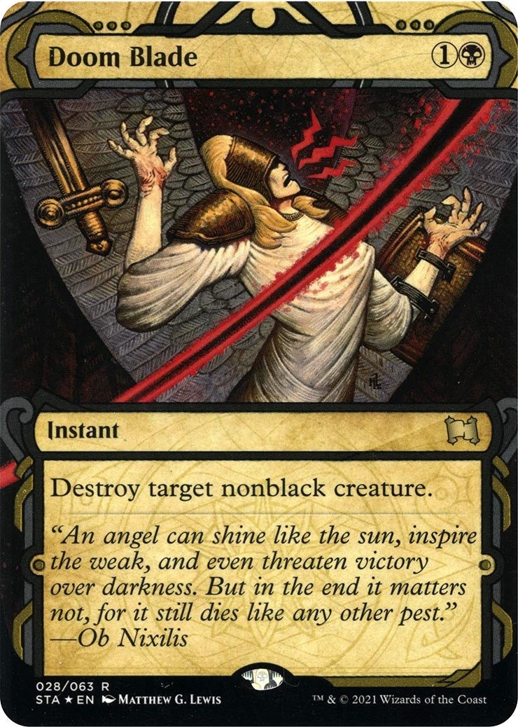 Doom Blade (Foil Etched) (28) [STA] - MTG Single