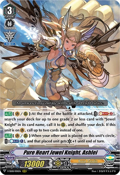 Pure Heart Jewel Knight Ashlei (8001) [V-SS08] - Cardfight Vanguard Single