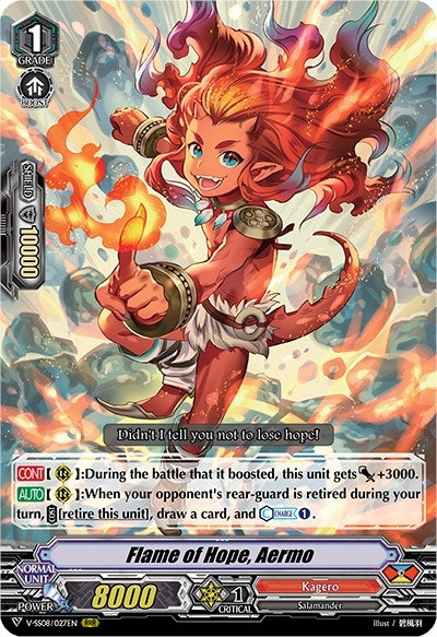 Flame of Hope Aermo (8027) [V-SS08] - Cardfight Vanguard Single