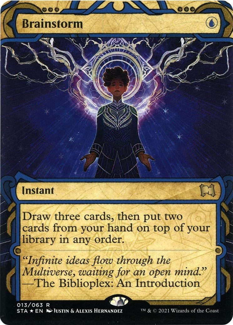 Brainstorm (Foil Etched) (13) [STA] - MTG Single