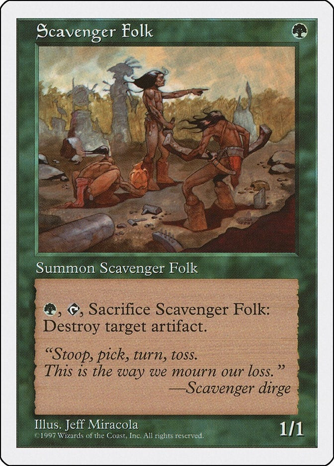 Scavenger Folk [5ED] - MTG Single