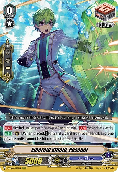 Emerald Shield Paschal (8077) [V-SS08] - Cardfight Vanguard Single