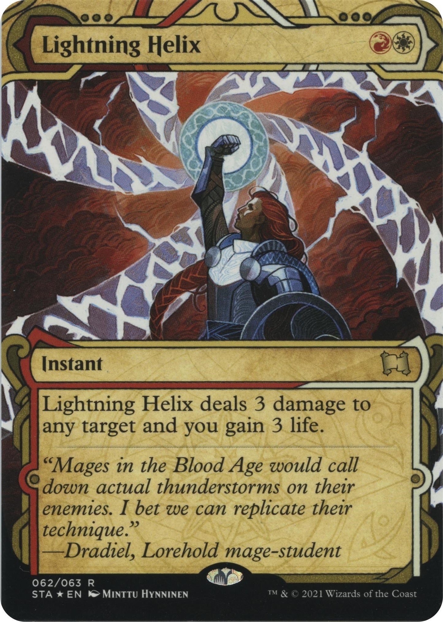 Lightning Helix (Foil Etched) (62) [STA] - MTG Single