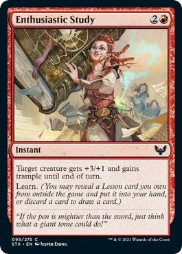 Enthusiastic Study (99) [STX] - MTG Single