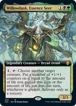 Willowdusk Essence Seer (Extended Art) (333) [C21] - MTG Single