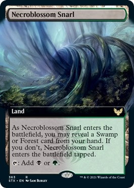 Necroblossom Snarl (Extended Art) (363) [STX] - MTG Single