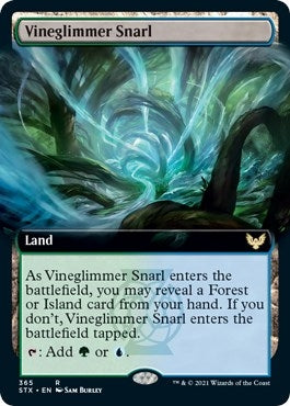 Vineglimmer Snarl (Extended Art) (365) [STX] - MTG Single