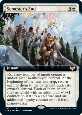 Semester’s End (Extended Art) (292) [STX] - MTG Single