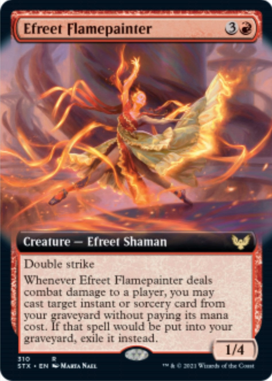 Efreet Flamepainter (Extended Art) (310) [STX] - MTG Single